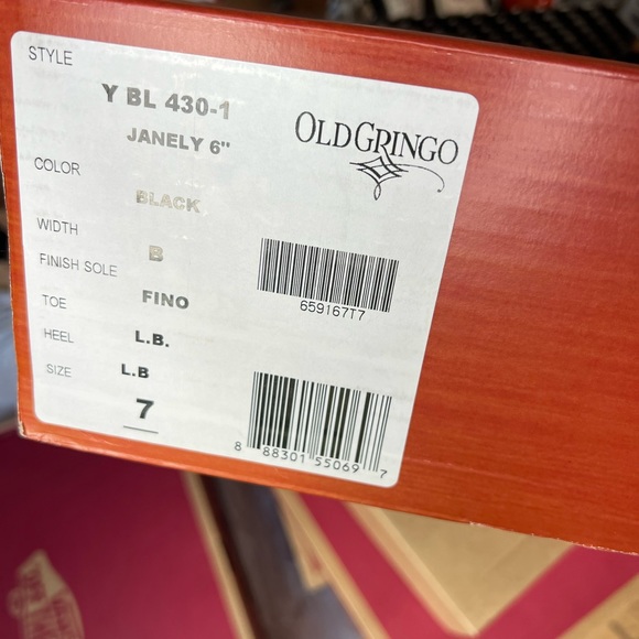 Old Gringo Janely 6” Black Floral Studded Western Cowboy Boots Booties - Picture 12 of 13